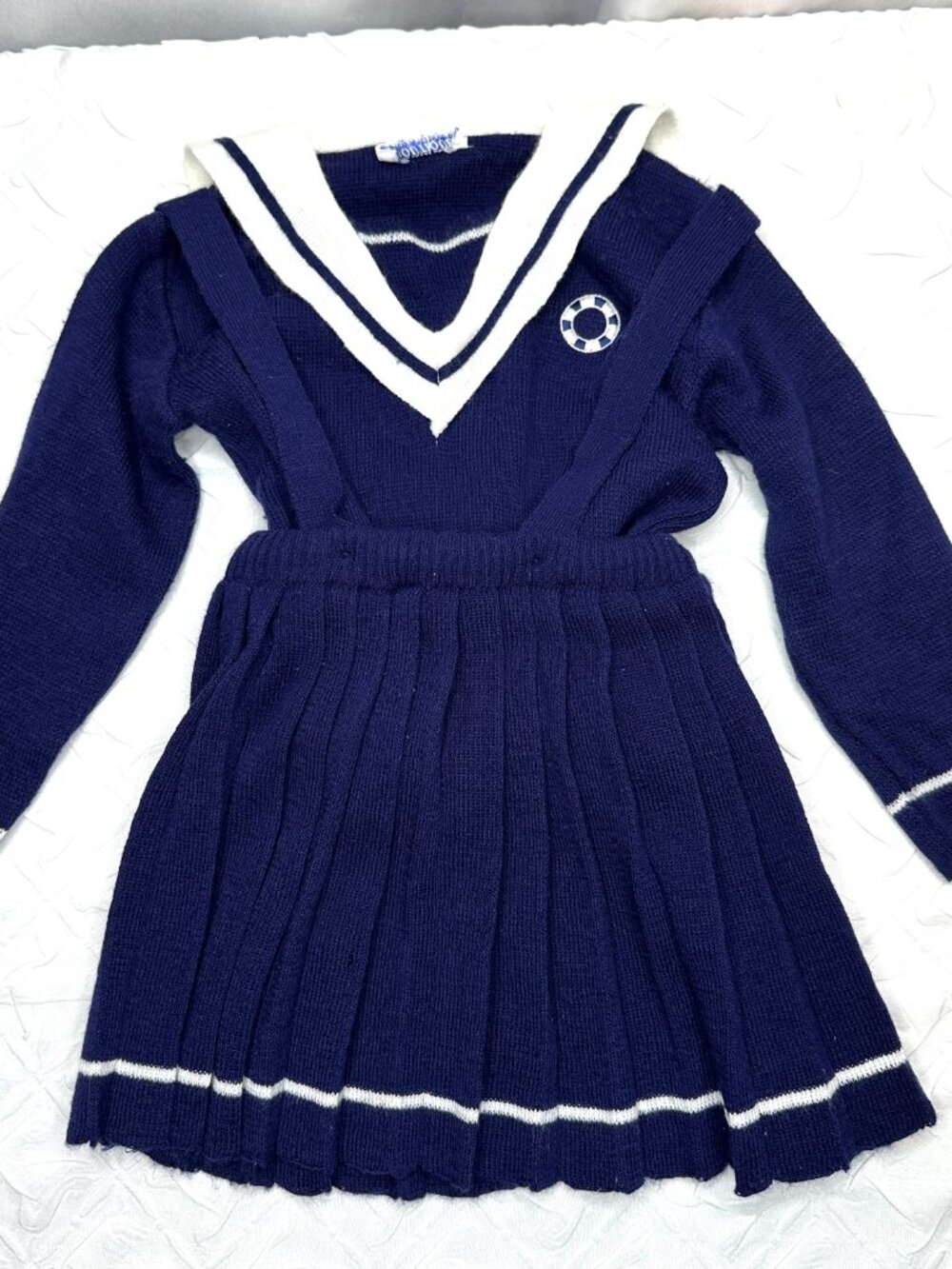 Vintage Carriage Boutiques Toddler Sailor‎ Outfit, Unknown Size, Top & Skirt set